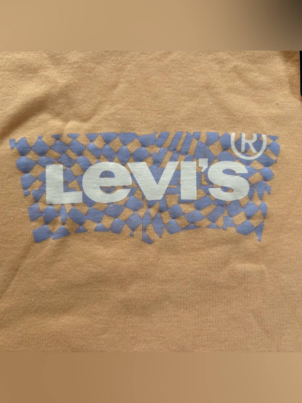 Levi’s NWT Almond Cream Geo Batwing Ringer Tee - Size XXL - Picture 3 of 5